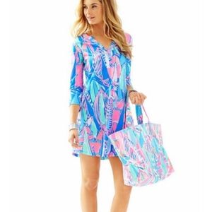 Lilly Pulitzer Ali Dress in Bay Blue Out to Sea